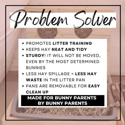 Four Hole Hay Feeder and Litter Box