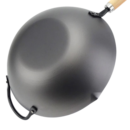 YOSHIKAWA Cook-Pal Ren Nitrided Carbon Steel Beijing Wok 30CM – JAPAN