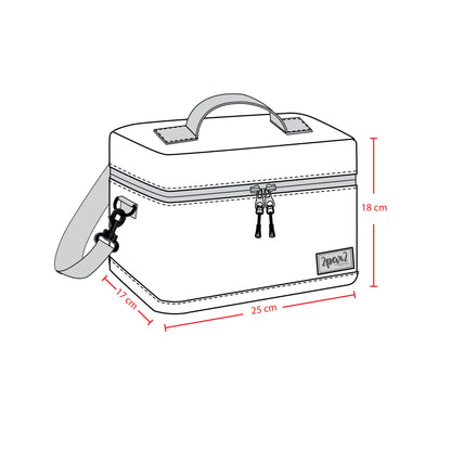 Lunch Box Blue And Purple Unicorn Print