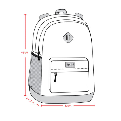 Kids Backpack Blue And Mauve Gradient