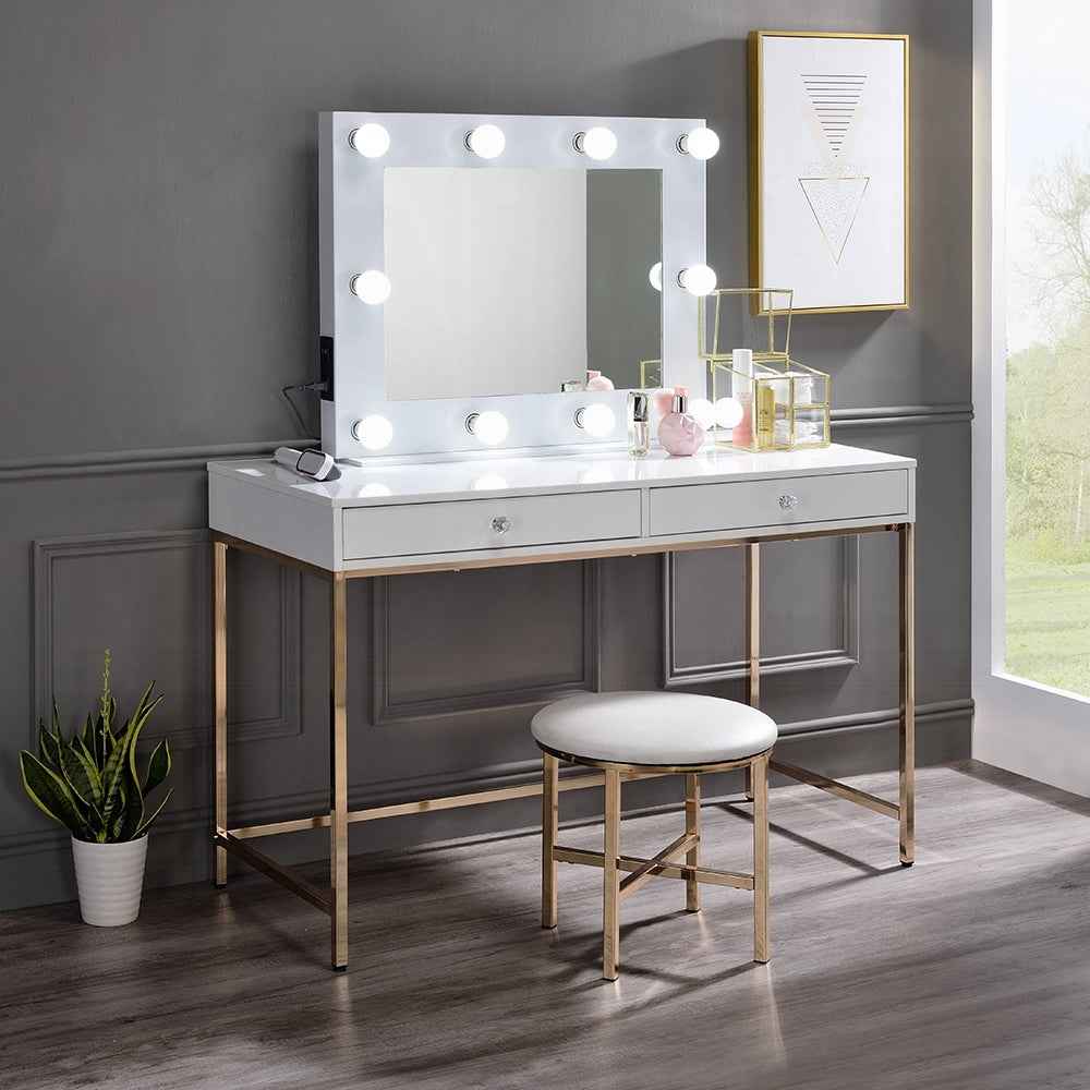 Ablon Elegant High Gloss Multi-Purpose Desk - Multiple Colors Available