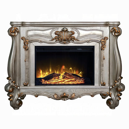 Gilded Antique Luxury Fireplace - Platinum