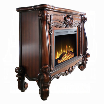 Gilded Antique Luxury Fireplace - Cherry Oak