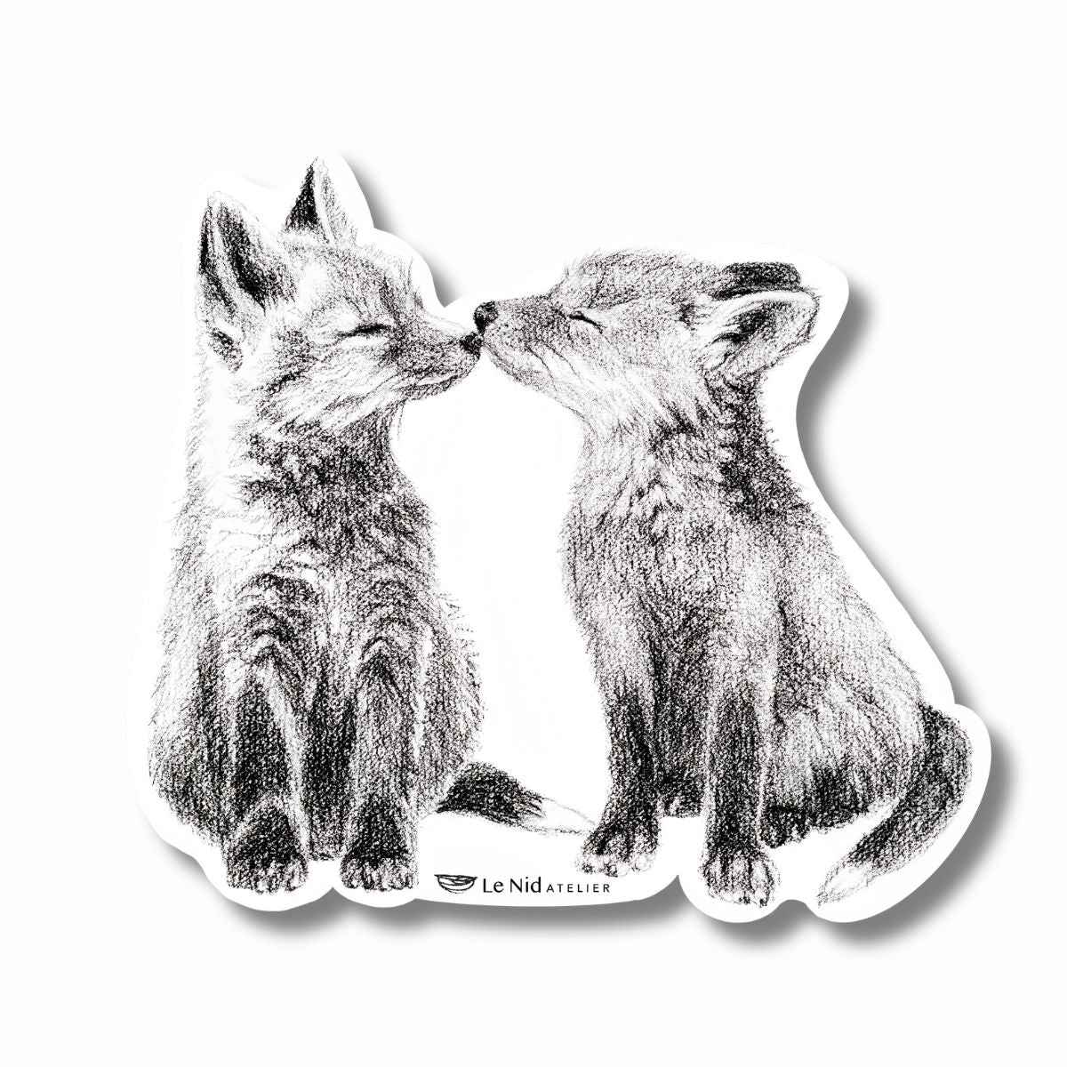 Adorable Foxes Magnet