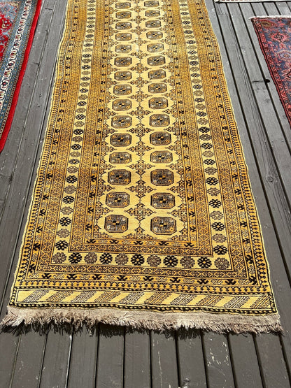 Afghan Buchara Brückenläufer Teppich | 104 x 284 cm
