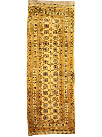 Afghan Buchara Brückenläufer Teppich | 104 x 284 cm