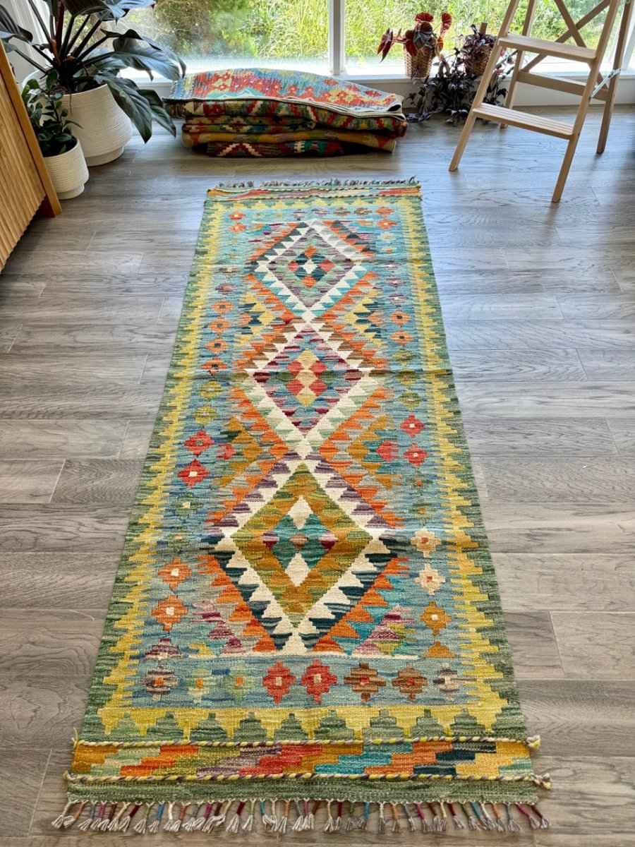 Afghan Chobi Kilim Runner | 2' 6" x 6' 7"