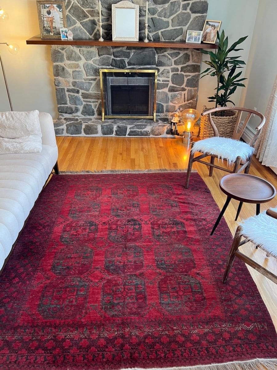 Afghan Turkmen Rug | 7' 1" x 5' 9"