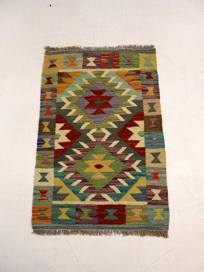 Afghan Maimana Kilim Rug | 1' 11" x 2' 11"