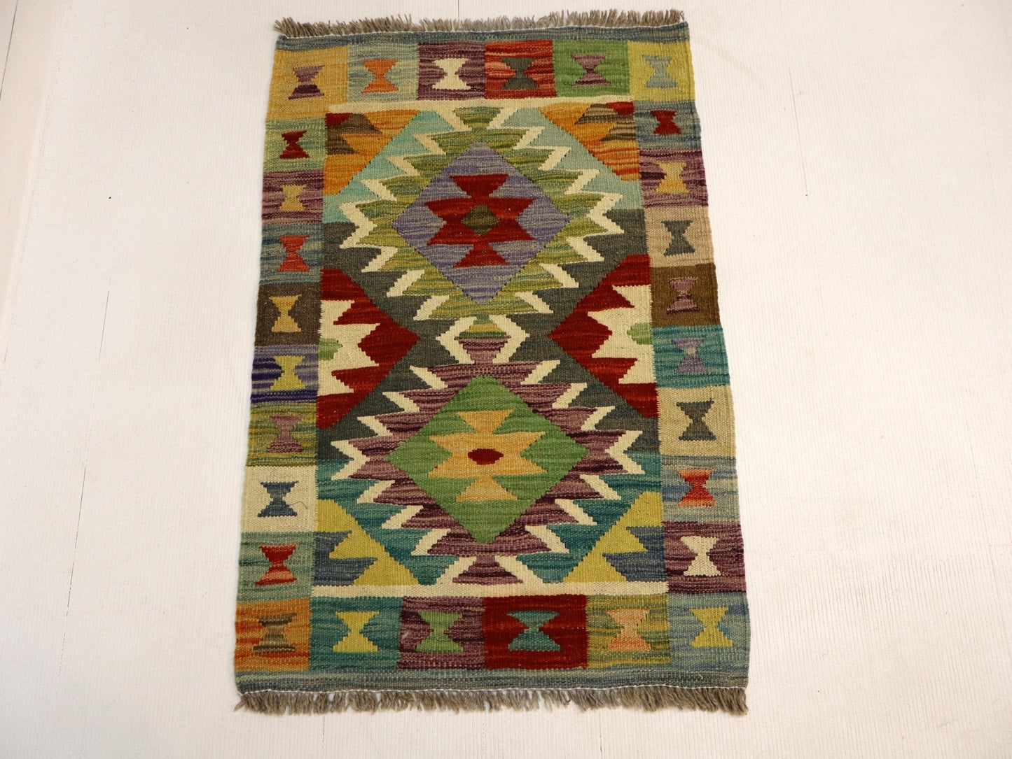Afghan Maimana Kilim Rug | 1' 11" x 2' 11"