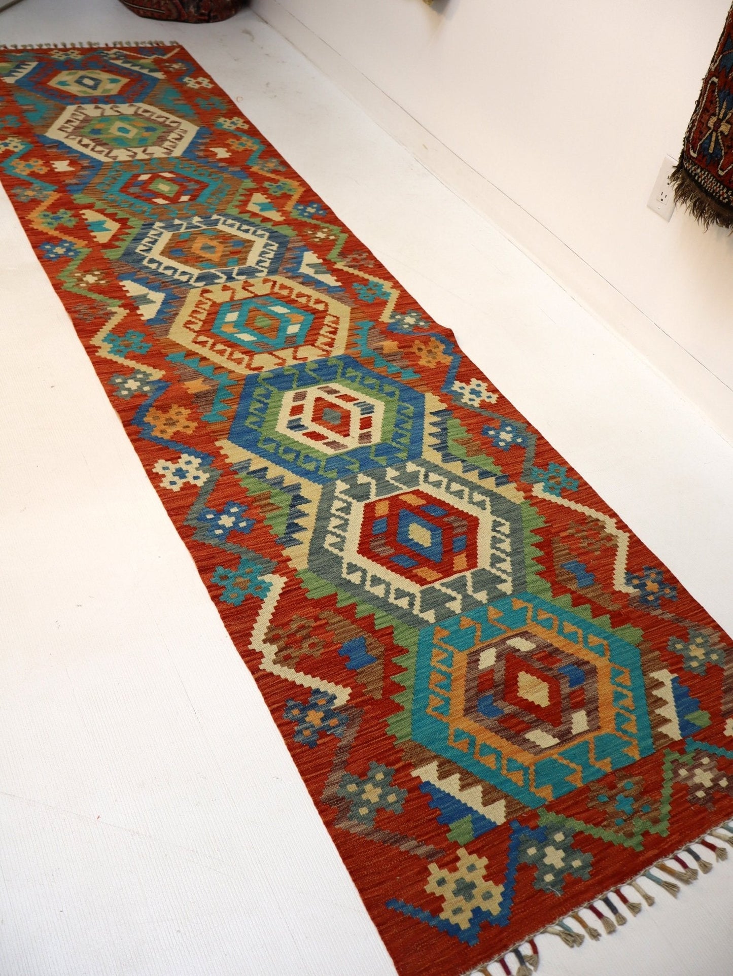 Afghan Maimana Kilim Rug | 2' 9" x 10' 2"