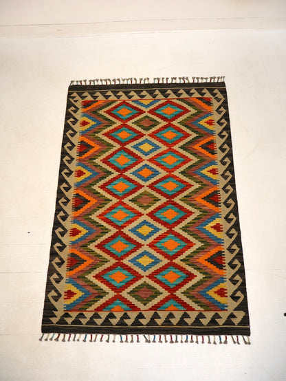 Afghan Maimana Kilim Rug | 3' 4" x 5'