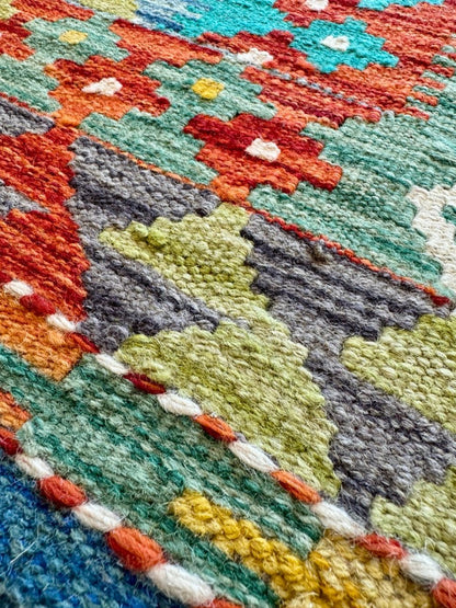 Afghan Maimana Kilim Rug | 5' 1" x 6' 5"