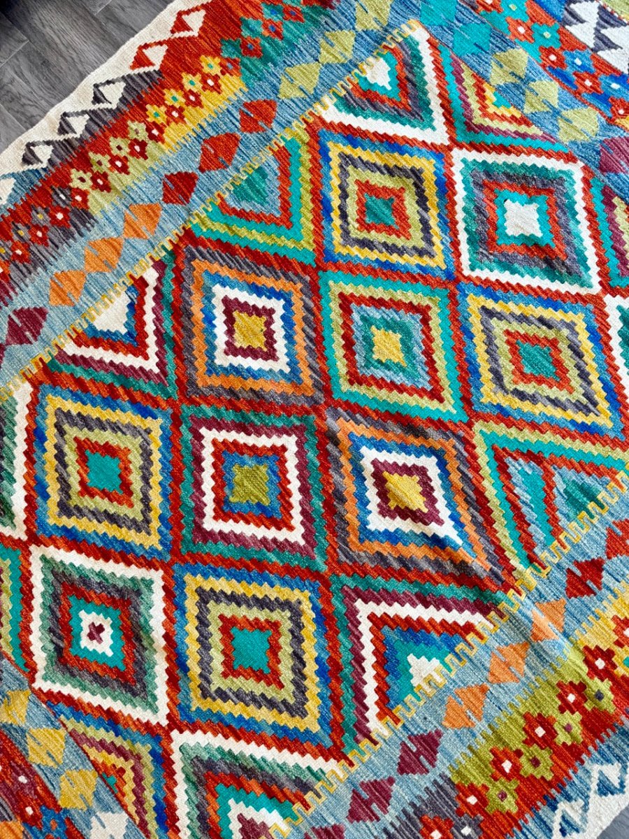Afghan Maimana Kilim Rug | 5' 1" x 6' 5"