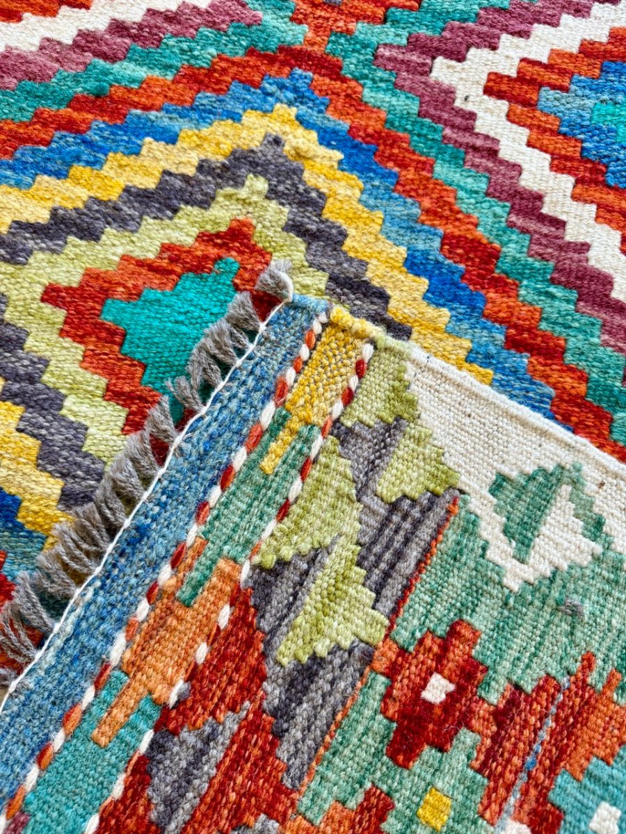 Afghan Maimana Kilim Rug | 5' 1" x 6' 5"