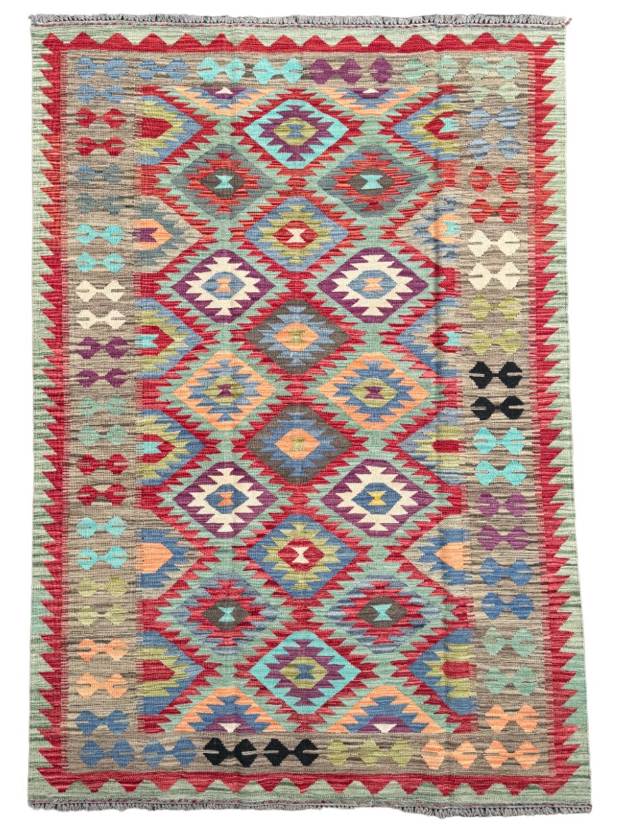 Afghan Maimana Kelim Teppich | 1,78 m x 2,57 m