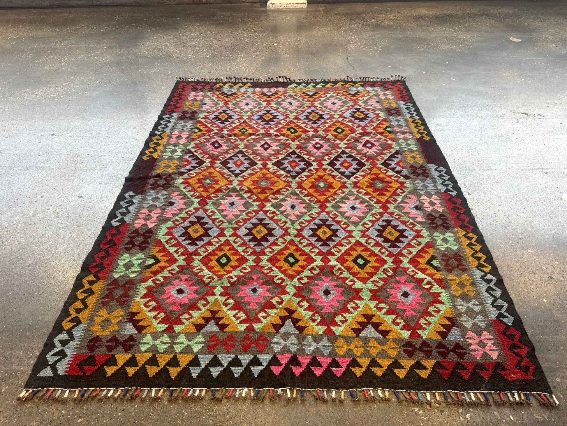 Afghan Maimana Kilim Rug | 5' 5" x 7' 3"