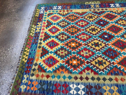 Afghan Maimana Kilim Rug | 6' 10" x 9' 11"