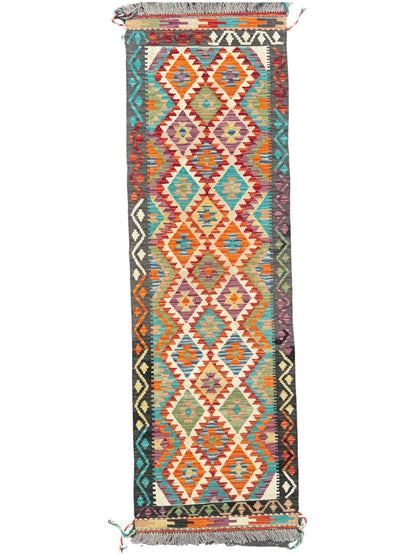 Afghan Maimana Kilim Runner | 2' 1" x 6' 8"