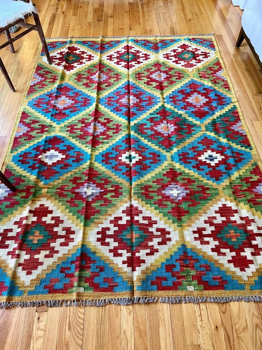 Afghan Maymana Kilim Rug | 8' x 5' 9"