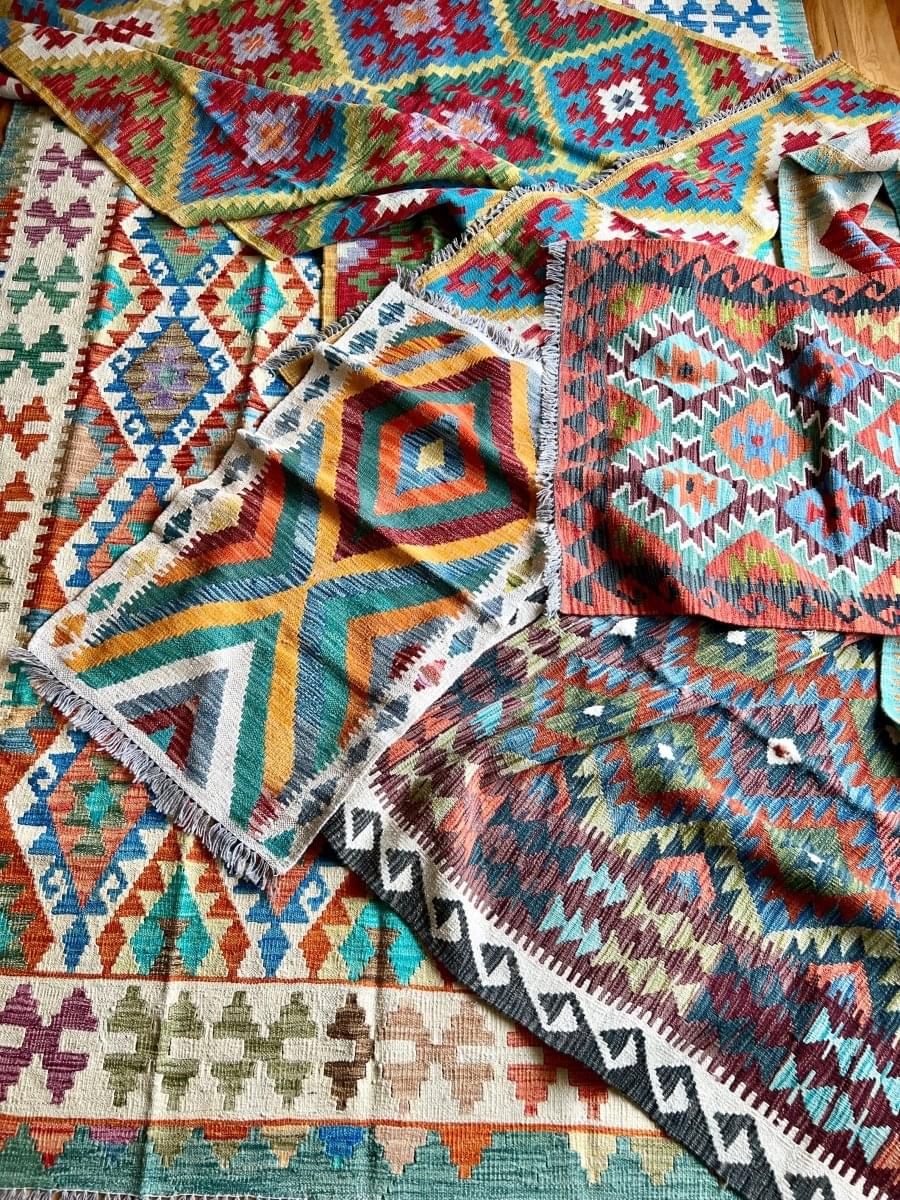 Afghan Maimana Kilim Rug | 9' 5" x 6' 8"