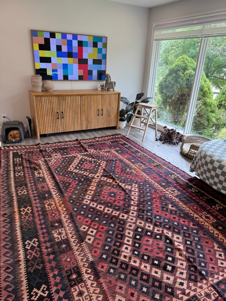 Afghan Usbekischer Kelim Teppich | 7' 10" x 10' 6"