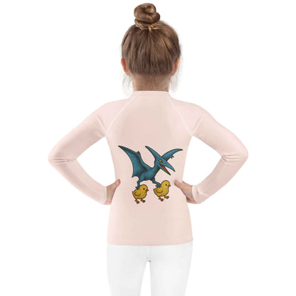 Chickasaurous Pteropoultry Kids Rash Guard