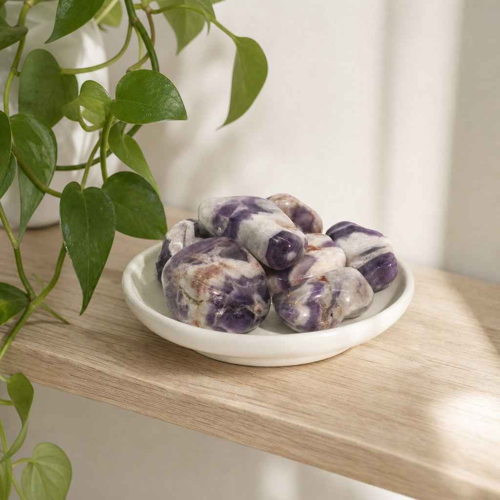 Amethyst Chevron A Tumbled Stones