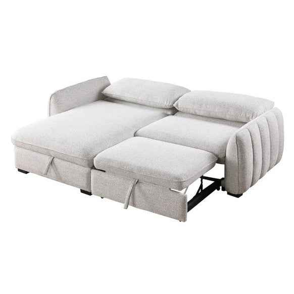 Amira Pullout Sleeper Sectional with Storage Chaise