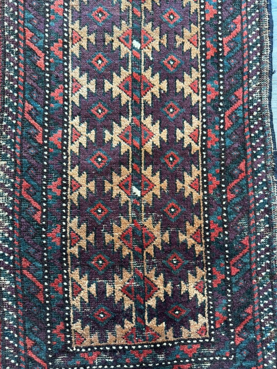 Antique Baluch Bag Face Rug | 1' 6" x 3'