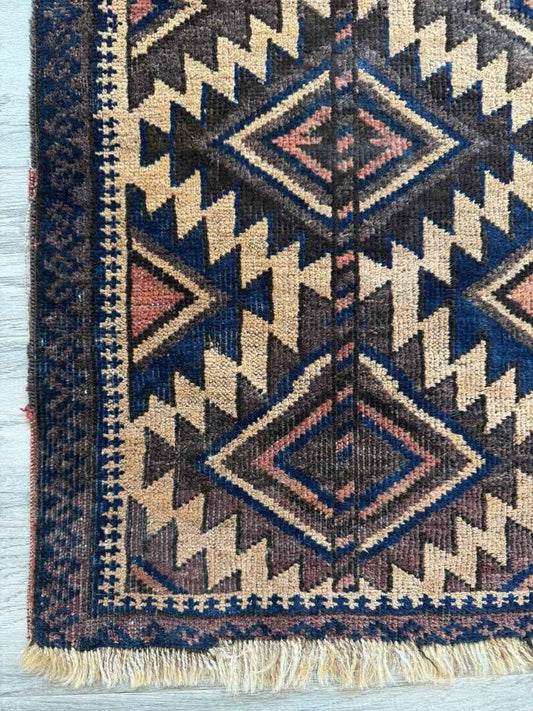 Antique Baluch Bag Face Rug | 1' 6" x 3' 2"