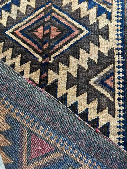 Antique Baluch Bag Face Rug | 1' 6" x 3' 2"