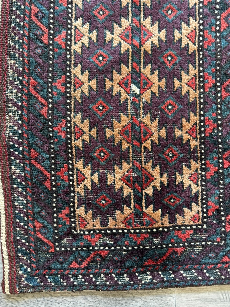 Antique Baluch Bag Face Rug | 1' 6" x 3'