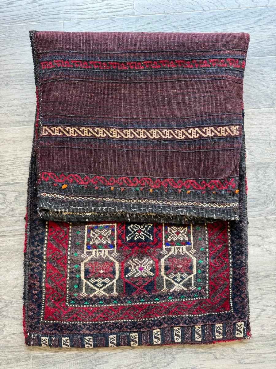 Antique Baluch Saddlebag | 1' 8" x 3' 9"