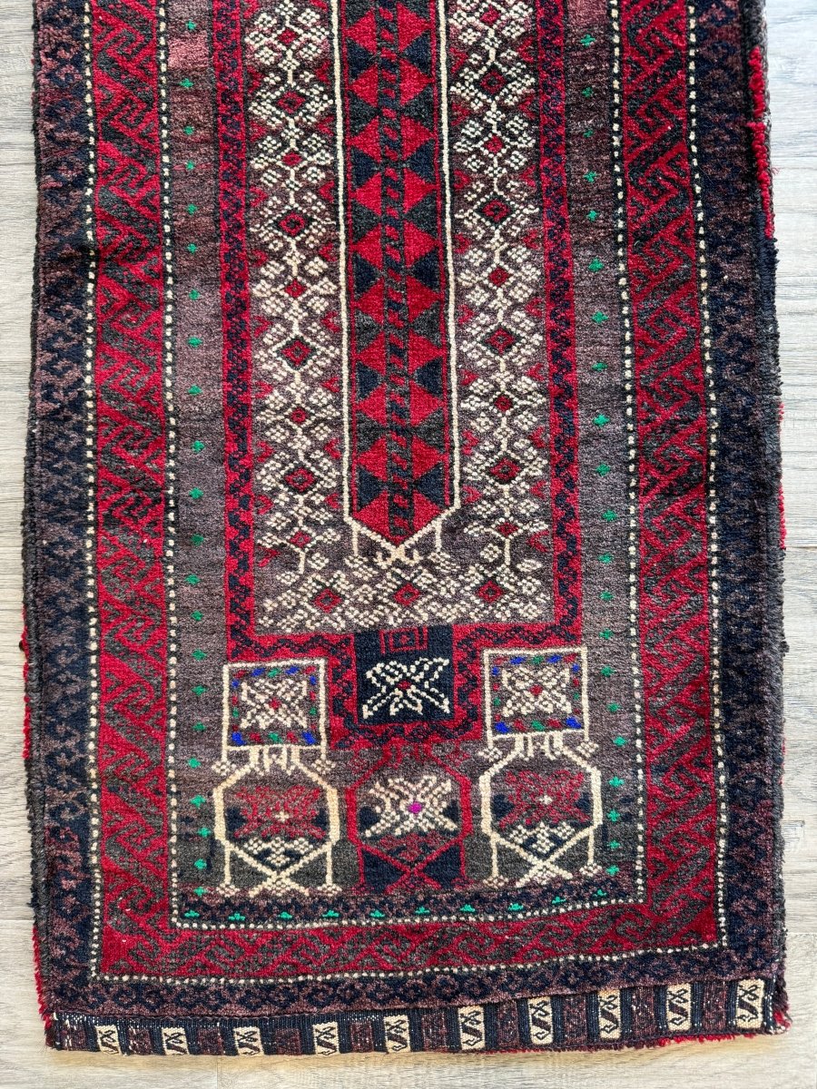 Antique Baluch Saddlebag | 1' 8" x 3' 9"