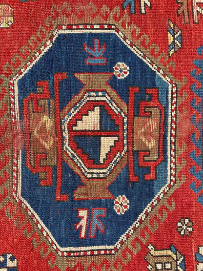 Antique Caucasian Karachov Kazak | 4' 11" x 6' 11"