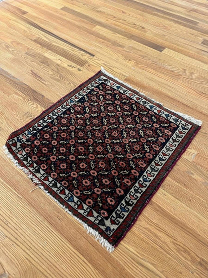 Antique Persian Malayer Rug | 2' 1" x 2'