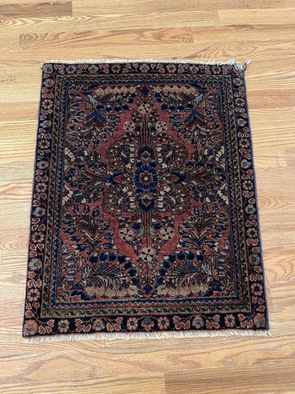 Antique Persian Sarouk Rug | 2' 4" x 1' 11"