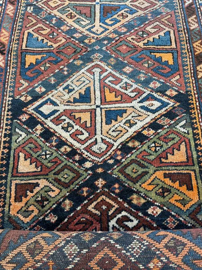Antique Shahsavan Runner Rug | 3' 5" x 9' 6"