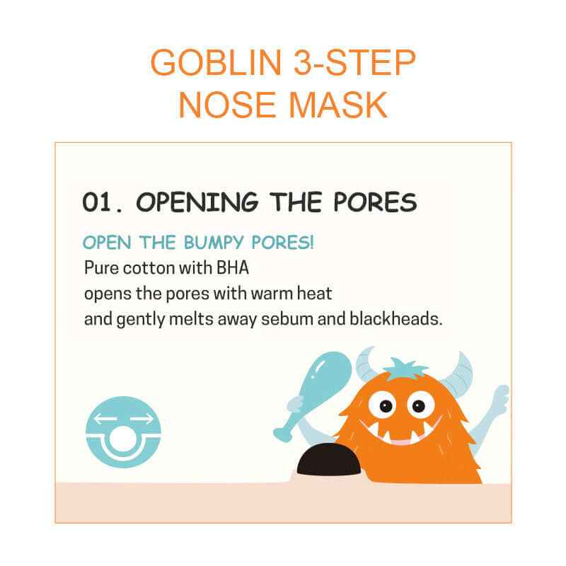 APIEU Goblin Blackhead 3-Step Nose Sheet 6.2g