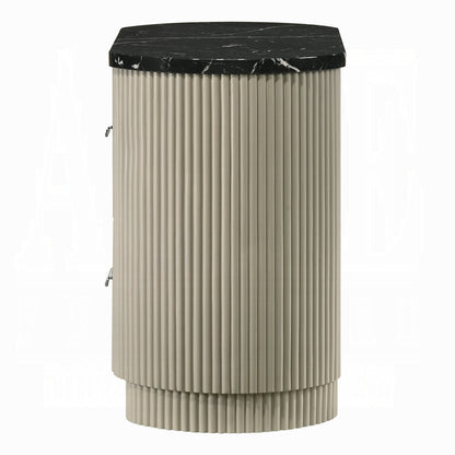 Rhone Luxury Chanel Nightstand - Greyish Beige