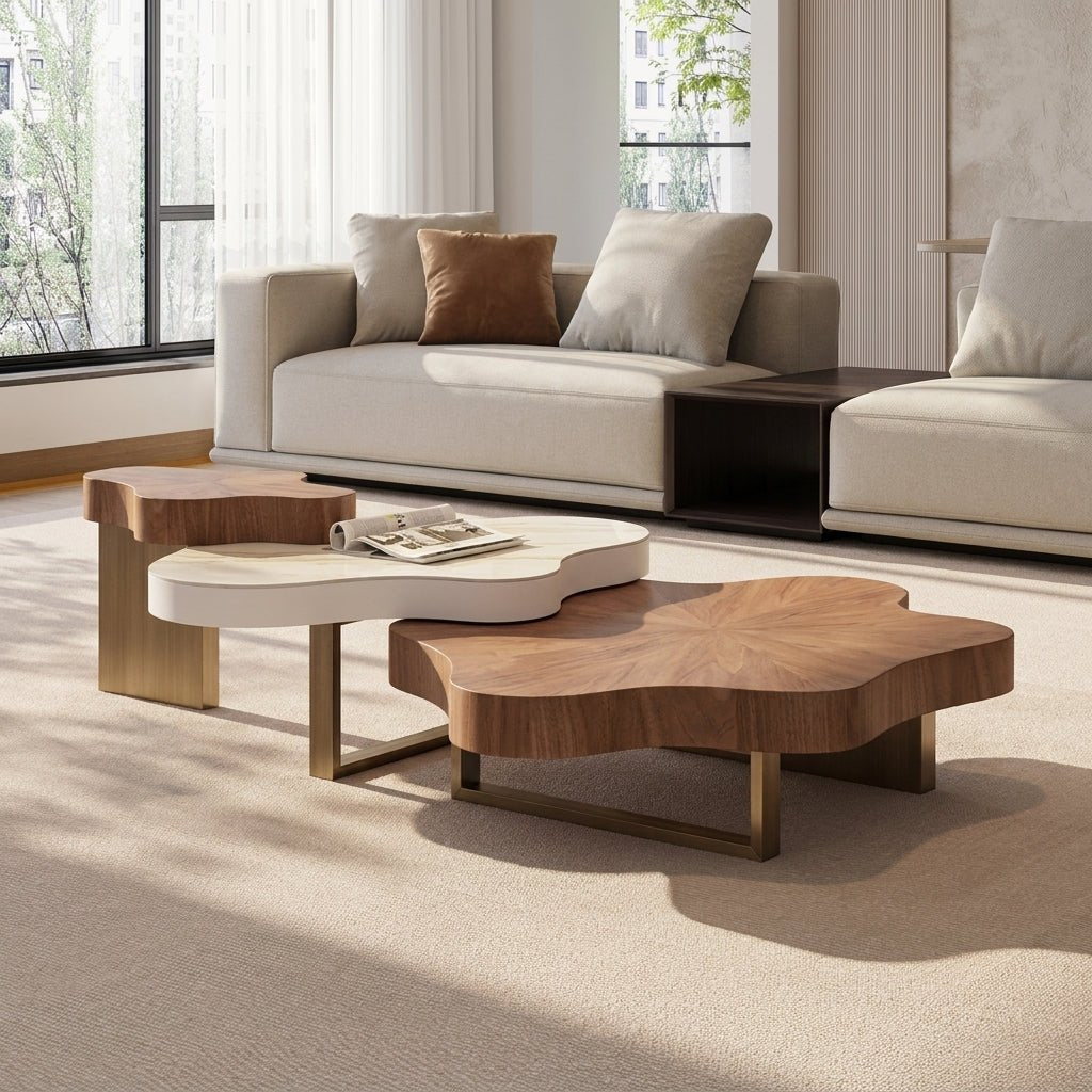 BT70 Nordic 3-stöckiges modernes Couchtisch-Set