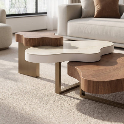 BT70 Nordic 3-stöckiges modernes Couchtisch-Set