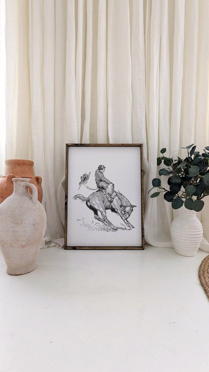 Bucking Bronco Sign - AURABAGS SHOP