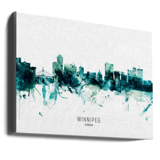 Wandkunst Winnipeg Kanada Skyline