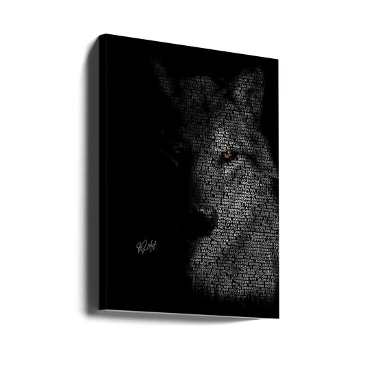 Wandbild Wolf