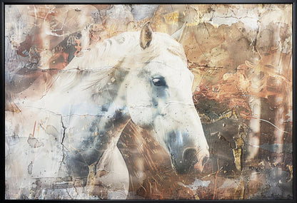 Wandbild Pferd Tier Vintage Kunst Illustration Wandkunst 05