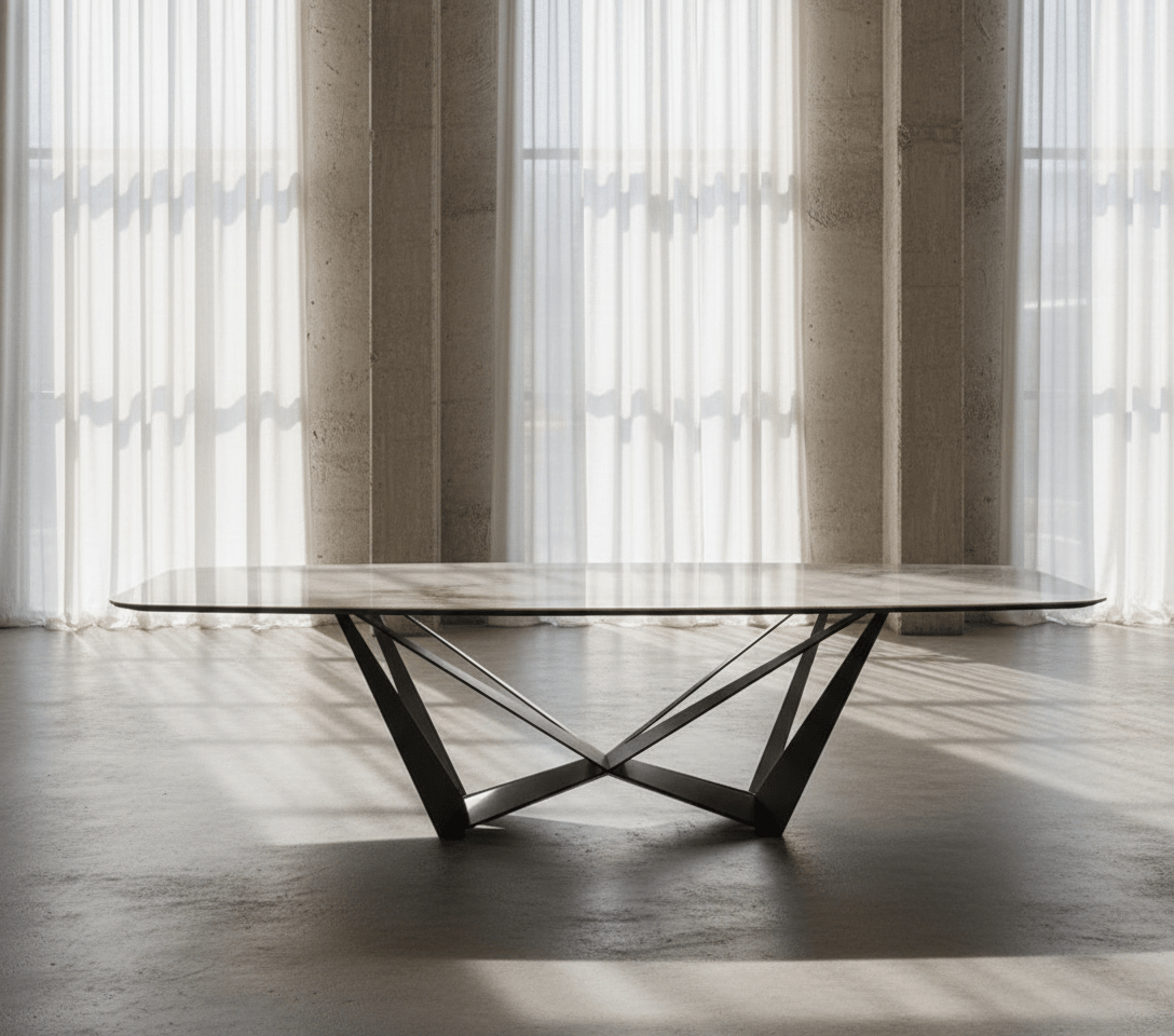 Carrara Marble Top Dining Table