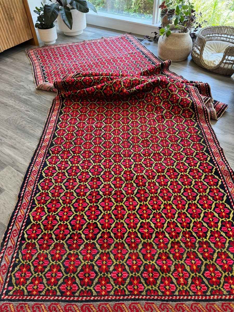 Caucasian Karabagh Runner Rug | 4' 1" x 15'