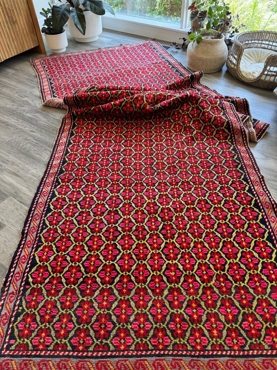 Caucasian Karabagh Runner Rug | 4' 1" x 15'